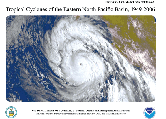 image of NOAA TC East Pacific track book coverpage